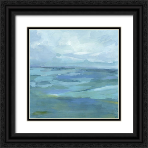 Ocean Skies II Black Ornate Wood Framed Art Print with Double Matting by Barnes, Victoria