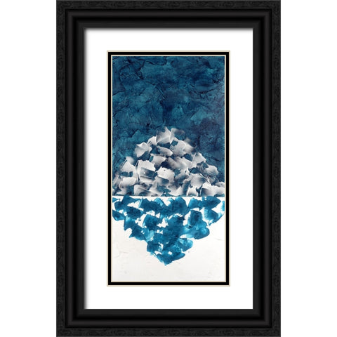 Hued Plaster IV Black Ornate Wood Framed Art Print with Double Matting by Willett, Michael