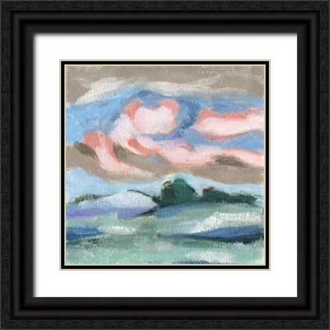 Distant Sky I Black Ornate Wood Framed Art Print with Double Matting by Wang, Melissa
