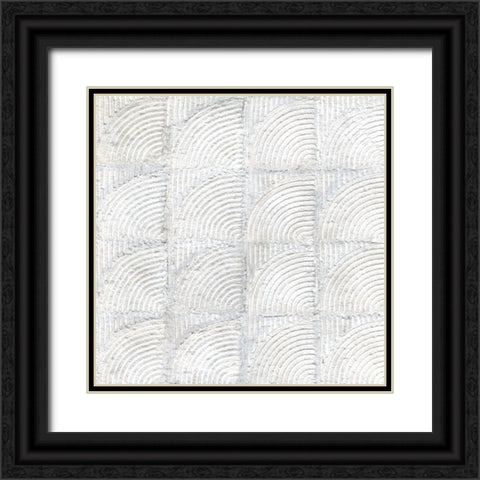 Lithic Tiles II Black Ornate Wood Framed Art Print with Double Matting by Willett, Michael