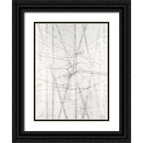 Pewter Forrest II Black Ornate Wood Framed Art Print with Double Matting by Lam, Vanna