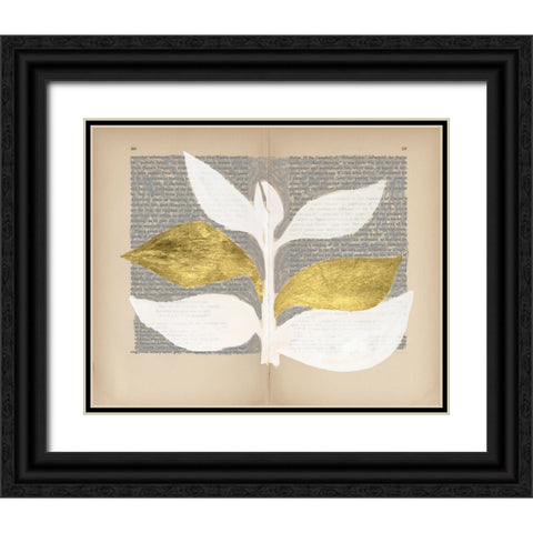 Pressed Diary I Black Ornate Wood Framed Art Print with Double Matting by Lam, Vanna