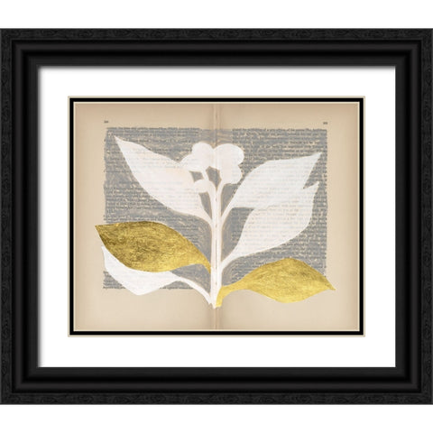 Pressed Diary II Black Ornate Wood Framed Art Print with Double Matting by Lam, Vanna