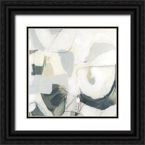 Stone Flecks I Black Ornate Wood Framed Art Print with Double Matting by Vess, June Erica