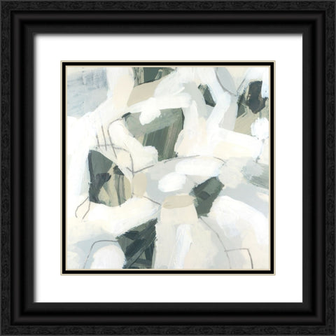 Stone Flecks IV Black Ornate Wood Framed Art Print with Double Matting by Vess, June Erica