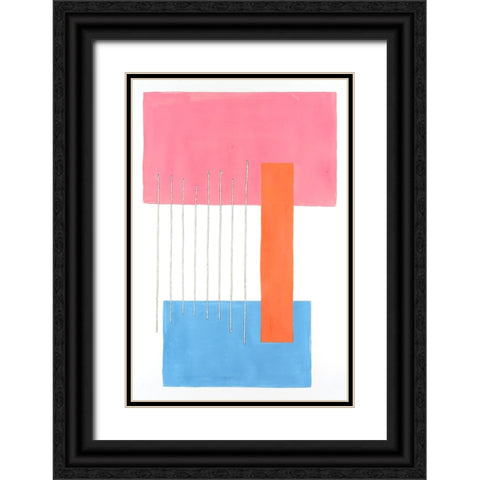 Modulation IV Black Ornate Wood Framed Art Print with Double Matting by Willett, Michael