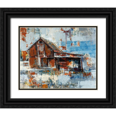 Barn Black Ornate Wood Framed Art Print with Double Matting by Henry, Alexys
