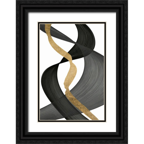 Inner Flow  II Black Ornate Wood Framed Art Print with Double Matting by Saunders, Alonzo