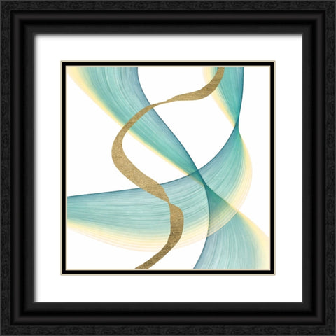 Outer Flow I Black Ornate Wood Framed Art Print with Double Matting by Saunders, Alonzo