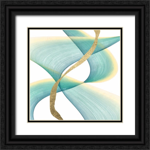 Outer Flow II Black Ornate Wood Framed Art Print with Double Matting by Saunders, Alonzo
