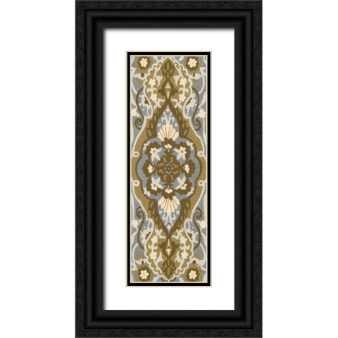 Palladium Tapestry II Black Ornate Wood Framed Art Print with Double Matting by Zarris, Chariklia