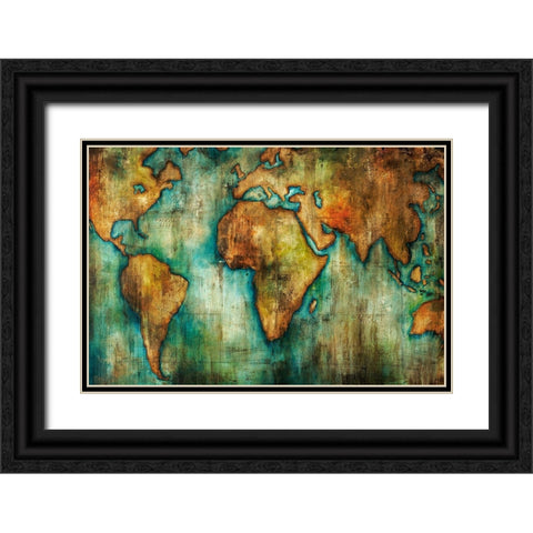 Quest Black Ornate Wood Framed Art Print with Double Matting by Edmunds, Sydney