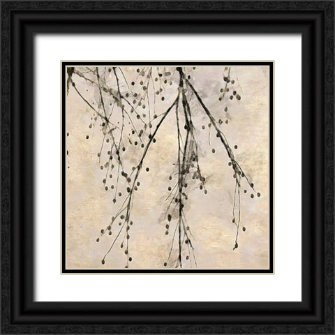 Winter Branches III Black Ornate Wood Framed Art Print with Double Matting by Saunders, Alonzo