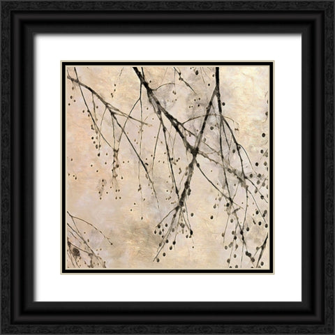 Winter Branches IV Black Ornate Wood Framed Art Print with Double Matting by Saunders, Alonzo