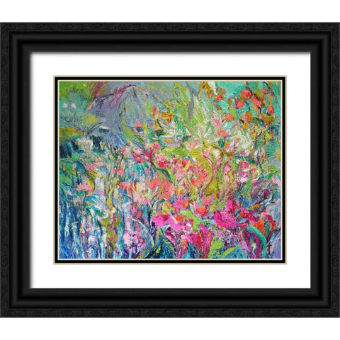 Garden of Light  III Black Ornate Wood Framed Art Print with Double Matting by Fagan, Dorothy