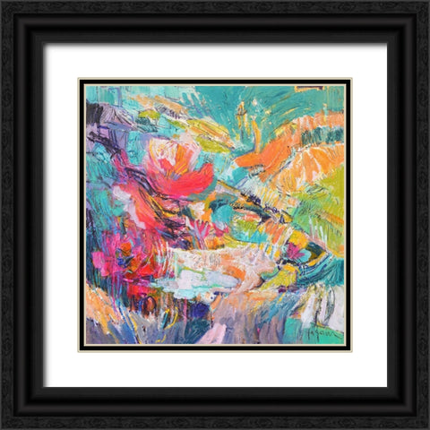 Will O Wisp I Black Ornate Wood Framed Art Print with Double Matting by Fagan, Dorothy