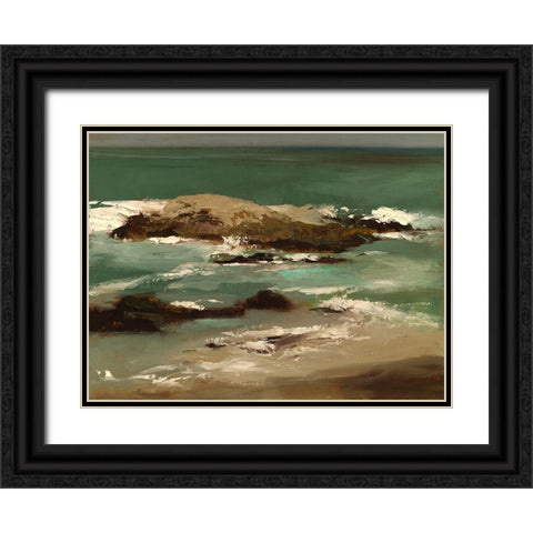 Pescadero I Black Ornate Wood Framed Art Print with Double Matting by Finch, Sheila