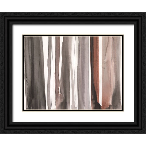 Picket Fence III Black Ornate Wood Framed Art Print with Double Matting by Dixon, Samuel