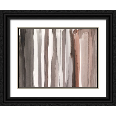 Picket Fence IV Black Ornate Wood Framed Art Print with Double Matting by Dixon, Samuel