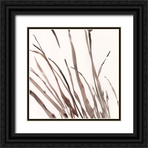 The Brown Grass I Black Ornate Wood Framed Art Print with Double Matting by Dixon, Samuel