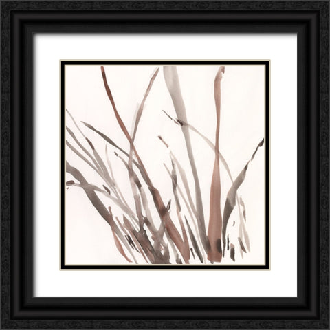 The Brown Grass II Black Ornate Wood Framed Art Print with Double Matting by Dixon, Samuel