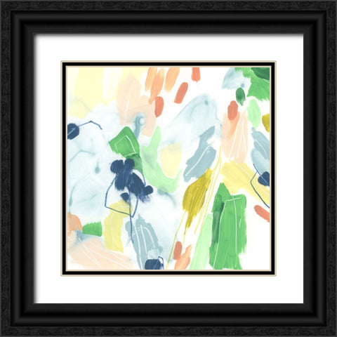 Tropical Terrazzo II Black Ornate Wood Framed Art Print with Double Matting by Vess, June Erica