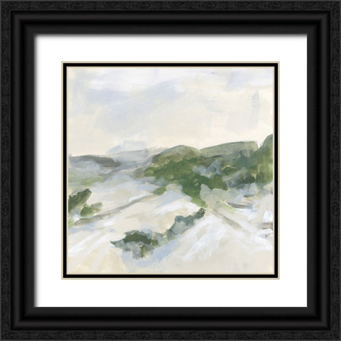 Valley Slope II Black Ornate Wood Framed Art Print with Double Matting by Vess, June Erica