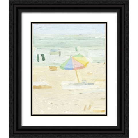 Abstract Umbrella II Black Ornate Wood Framed Art Print with Double Matting by Caroline, Emma