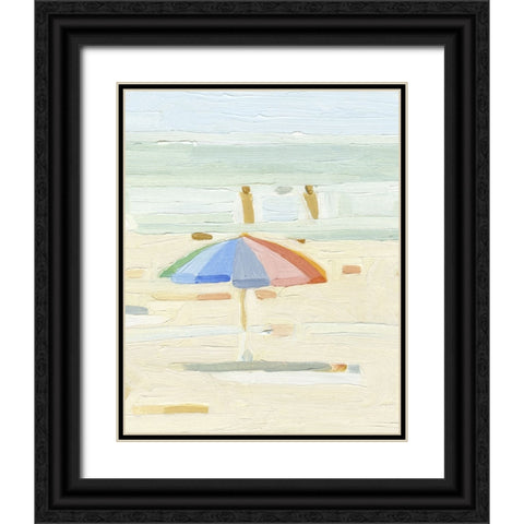 Abstract Umbrella III Black Ornate Wood Framed Art Print with Double Matting by Caroline, Emma