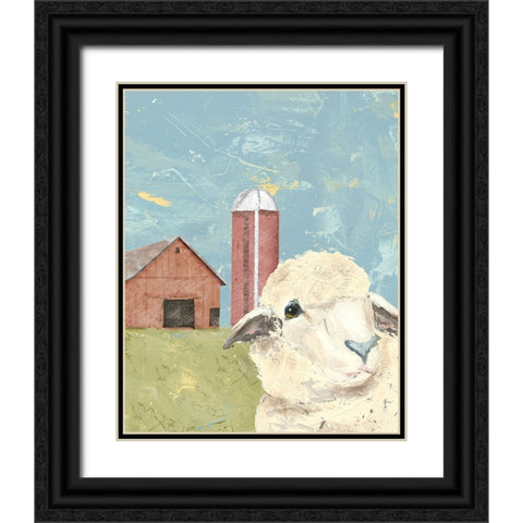 My Farm Friends I Black Ornate Wood Framed Art Print with Double Matting by Reynolds, Jade