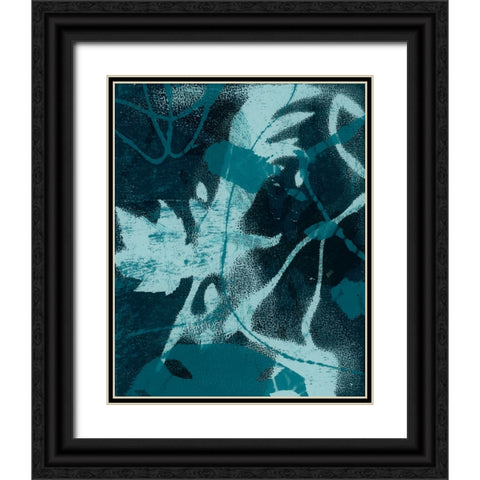 Monotone Jumbles I Black Ornate Wood Framed Art Print with Double Matting by Barnes, Victoria