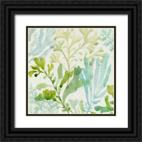 Seaweed Scramble I Black Ornate Wood Framed Art Print with Double Matting by Barnes, Victoria