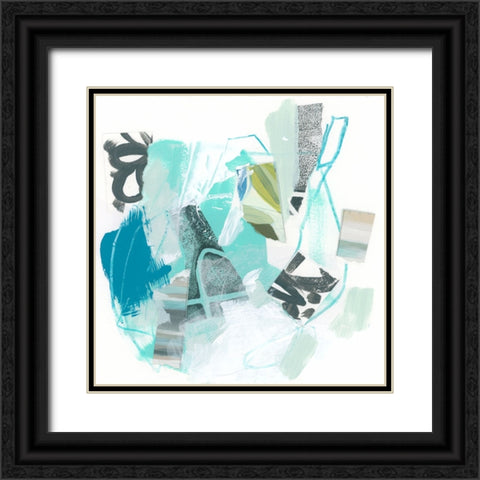 Sea Mirror IV Black Ornate Wood Framed Art Print with Double Matting by Vess, June Erica