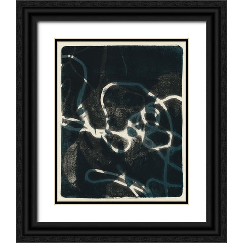 Shifting Shadows II Black Ornate Wood Framed Art Print with Double Matting by Barnes, Victoria