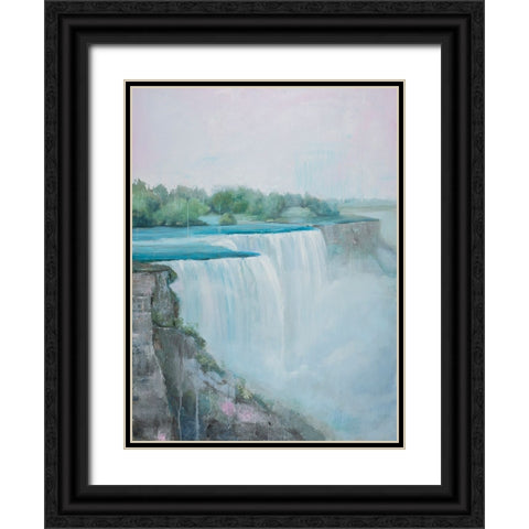 Niagara Falls River I Black Ornate Wood Framed Art Print with Double Matting by Iafrate, Sandra