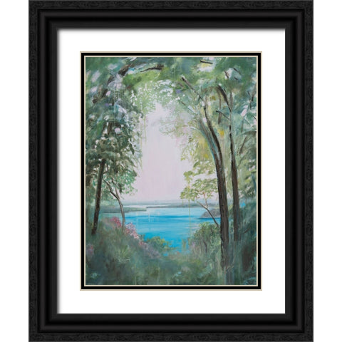 Niagara Falls River II Black Ornate Wood Framed Art Print with Double Matting by Iafrate, Sandra
