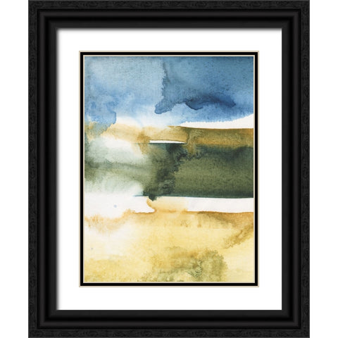 Arriving Ashore I Black Ornate Wood Framed Art Print with Double Matting by Combs, Joyce