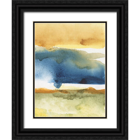 Arriving Ashore III Black Ornate Wood Framed Art Print with Double Matting by Combs, Joyce