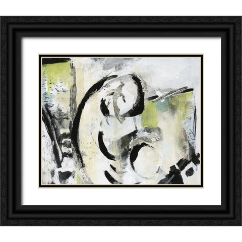 Creative Rhythms I Black Ornate Wood Framed Art Print with Double Matting by Combs, Joyce