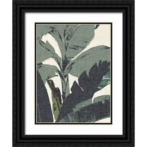 Retro Miami Palms I Black Ornate Wood Framed Art Print with Double Matting by Parker, Jennifer Paxton