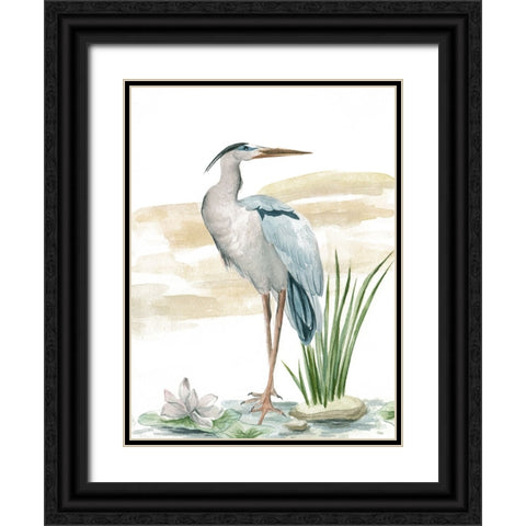 Spring Wander I Black Ornate Wood Framed Art Print with Double Matting by Wang, Melissa