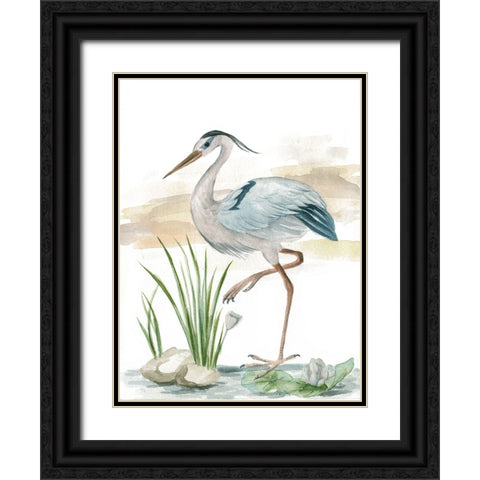 Spring Wander II Black Ornate Wood Framed Art Print with Double Matting by Wang, Melissa