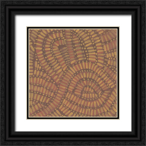 Woven Undulation I Black Ornate Wood Framed Art Print with Double Matting by Wang, Melissa