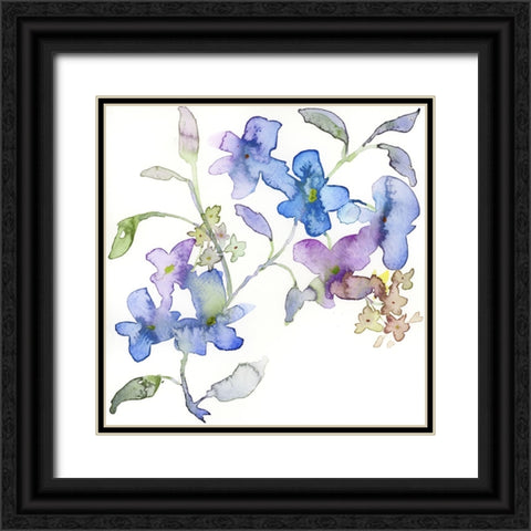 Blossoms and Roots II Black Ornate Wood Framed Art Print with Double Matting by Quin, Marabeth
