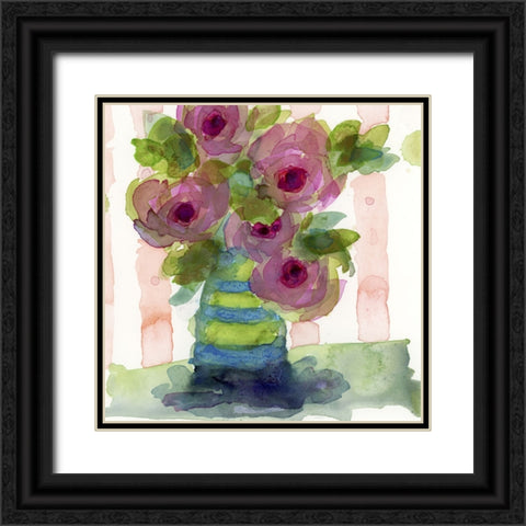 Bedside Bouquet I Black Ornate Wood Framed Art Print with Double Matting by Quin, Marabeth