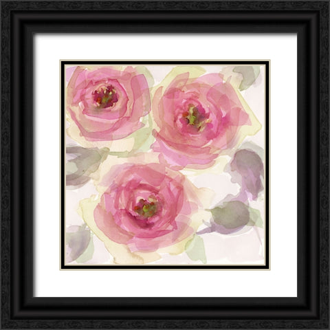 Autumn Blooms II Black Ornate Wood Framed Art Print with Double Matting by Quin, Marabeth
