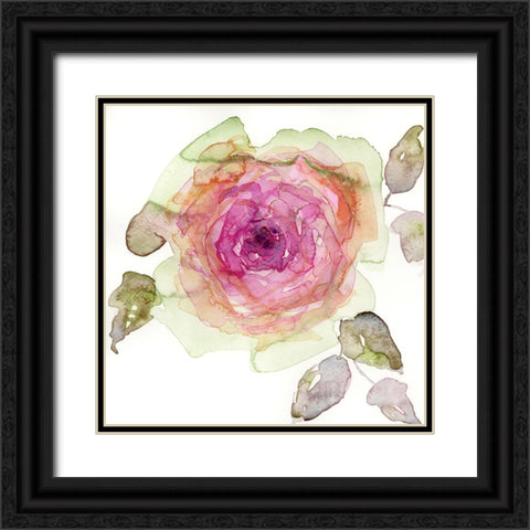 Queen Rosa I Black Ornate Wood Framed Art Print with Double Matting by Quin, Marabeth