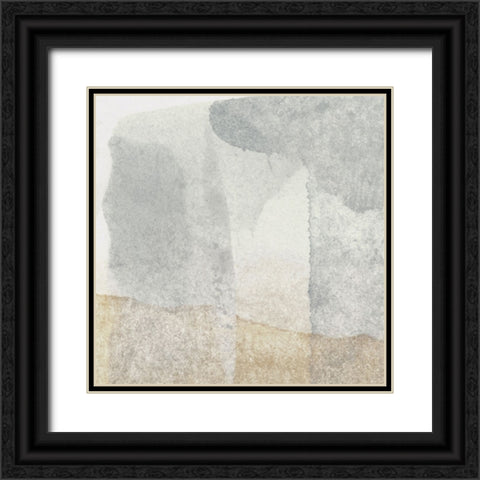 Tan Aria III Black Ornate Wood Framed Art Print with Double Matting by Aryai, Sia