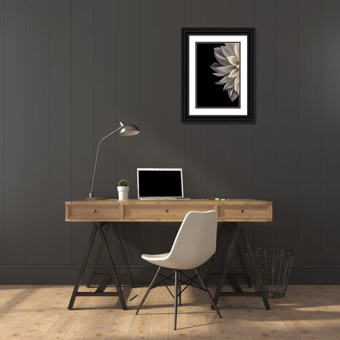 Shattered Petals I Black Ornate Wood Framed Art Print with Double Matting by Stalus, Judy