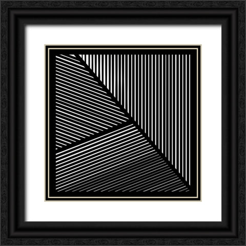 Controlled Chaos I Black Ornate Wood Framed Art Print with Double Matting by Schlotzhauer, Jim